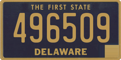 DE license plate 496509