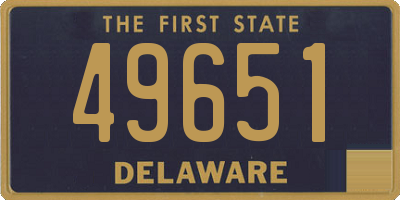 DE license plate 49651