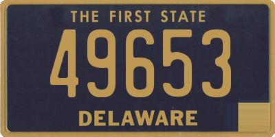 DE license plate 49653