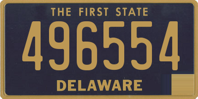 DE license plate 496554