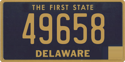 DE license plate 49658