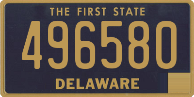 DE license plate 496580