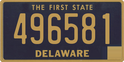 DE license plate 496581
