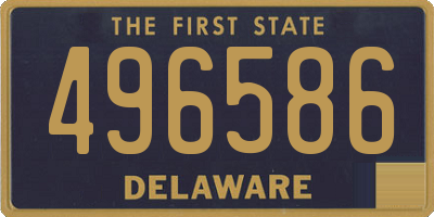 DE license plate 496586