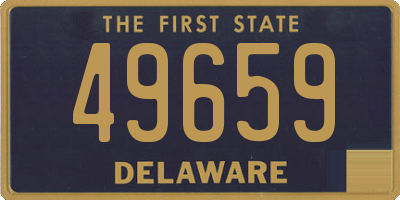 DE license plate 49659