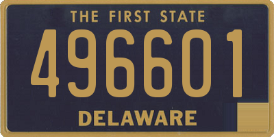 DE license plate 496601