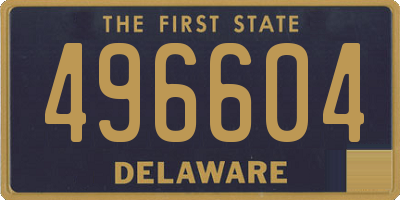 DE license plate 496604