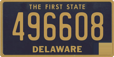 DE license plate 496608