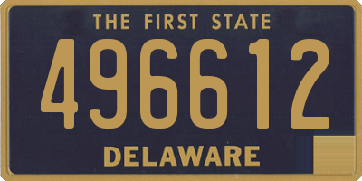 DE license plate 496612
