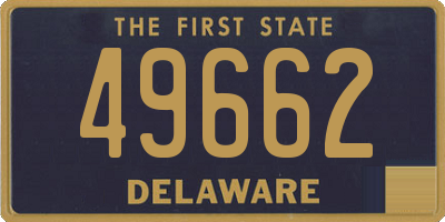 DE license plate 49662