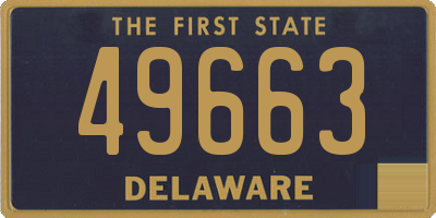 DE license plate 49663