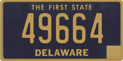 DE license plate 49664