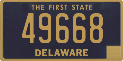 DE license plate 49668