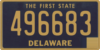 DE license plate 496683