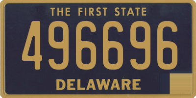 DE license plate 496696