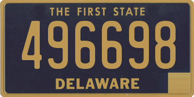 DE license plate 496698