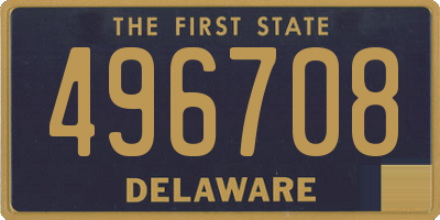 DE license plate 496708