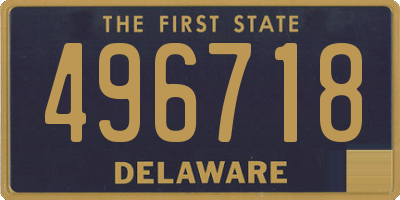 DE license plate 496718