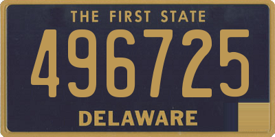 DE license plate 496725