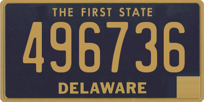 DE license plate 496736