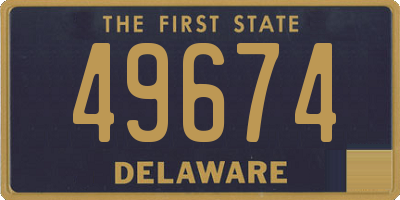 DE license plate 49674