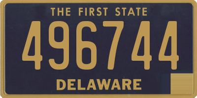 DE license plate 496744