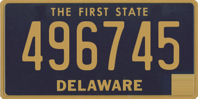 DE license plate 496745