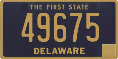 DE license plate 49675