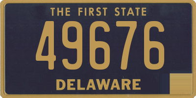 DE license plate 49676