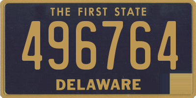 DE license plate 496764