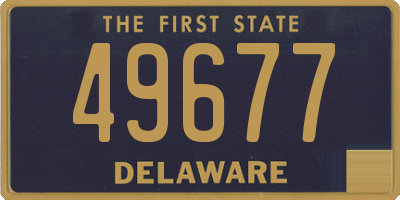 DE license plate 49677
