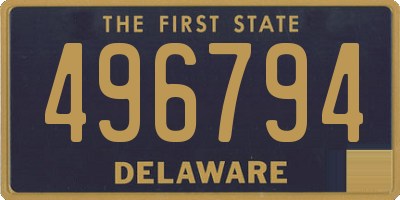 DE license plate 496794