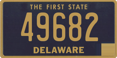 DE license plate 49682