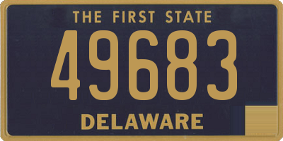 DE license plate 49683