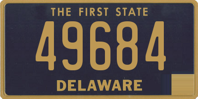 DE license plate 49684