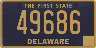 DE license plate 49686