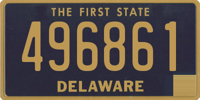 DE license plate 496861