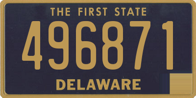 DE license plate 496871
