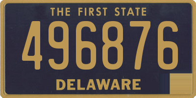 DE license plate 496876
