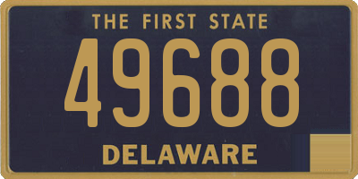 DE license plate 49688