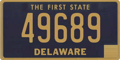 DE license plate 49689