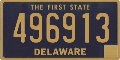 DE license plate 496913