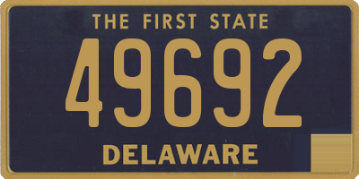 DE license plate 49692