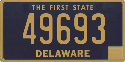 DE license plate 49693