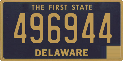 DE license plate 496944