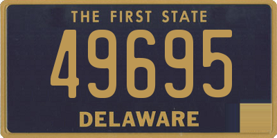 DE license plate 49695