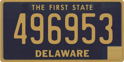 DE license plate 496953