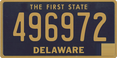 DE license plate 496972