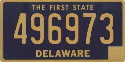 DE license plate 496973