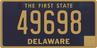 DE license plate 49698